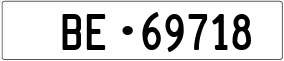 Trailer License Plate